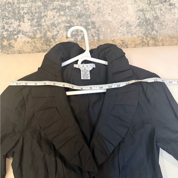 CAbi Black Ruffled Top - Picture 5 of 8